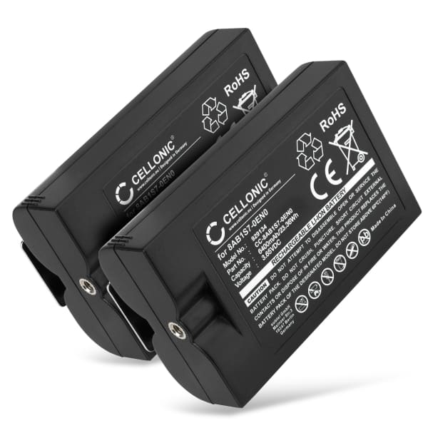 2x Battery for Ring Intercom, Ring Stick Up Cam, Ring Spotlight Cam, Ring Video Doorbell 2 6400mAh from CELLONIC 2x Battery for Ring Intercom, Ring Stick Up Cam, Ring Spotlight Cam, Ring Video Doorbell 2 6400mAh from CELLONIC