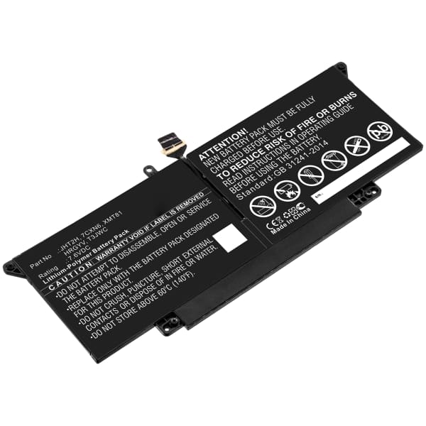 Battery for Dell Latitude 7410 2-in-1, 7310, 7000 2-in-1, 7410 14 Touchscreen 2 in 1, 7CXN6, H0DN8, 7CXN6, CQCQ, JHT2H 7.6V 6800mAh from subtel Battery for Dell Latitude 7410 2-in-1, 7310, 7000 2-in-1, 7410 14 Touchscreen 2 in 1, 7CXN6, H0DN8, 7CXN6, CQCQ, JHT2H 7.6V 6800mAh from subtel