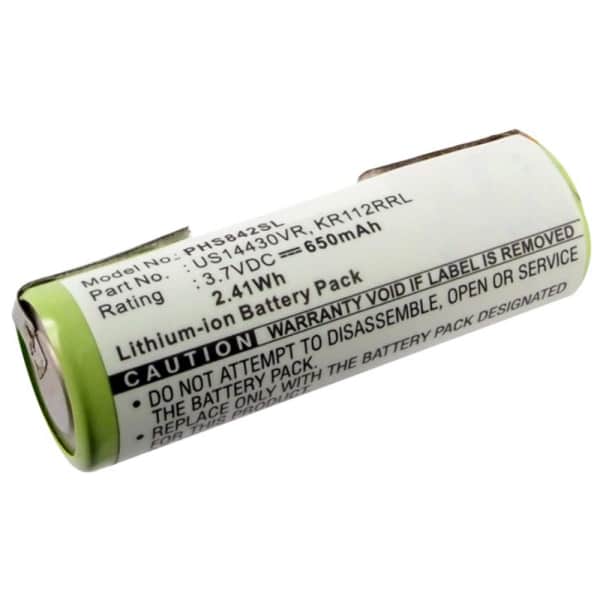 KR112RRL, US14430VR Battery for Philips HS8020 / HS8060 / HS8070 / HS8420 / HS8420/23 / HS8440 / HS8460 650mAh Battery Replacement KR112RRL, US14430VR KR112RRL, US14430VR Battery for Philips HS8020 / HS8060 / HS8070 / HS8420 / HS8420/23 / HS8440 / HS8460 650mAh Battery Replacement KR112RRL, US14430VR