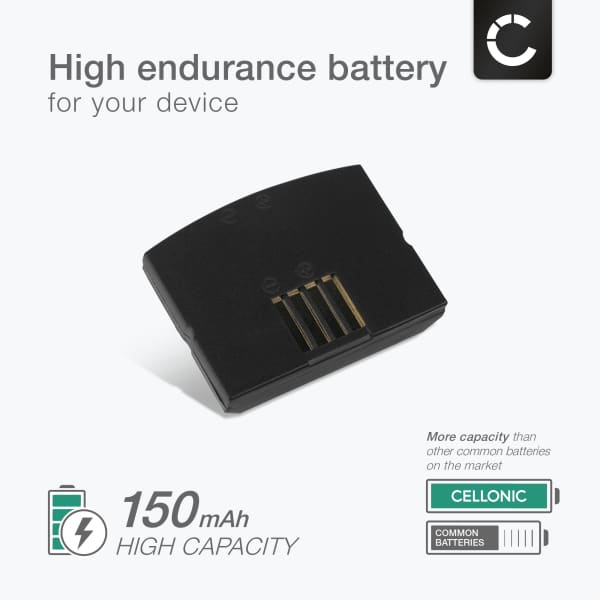 2x CELLONIC Headphone Battery for Sennheiser Set 840 TV, RS 4200, RI 410, Set 830 TV, Set 840-S, Set 900, RR 840 BA300 BA 300 Battery Replacement 150mAh