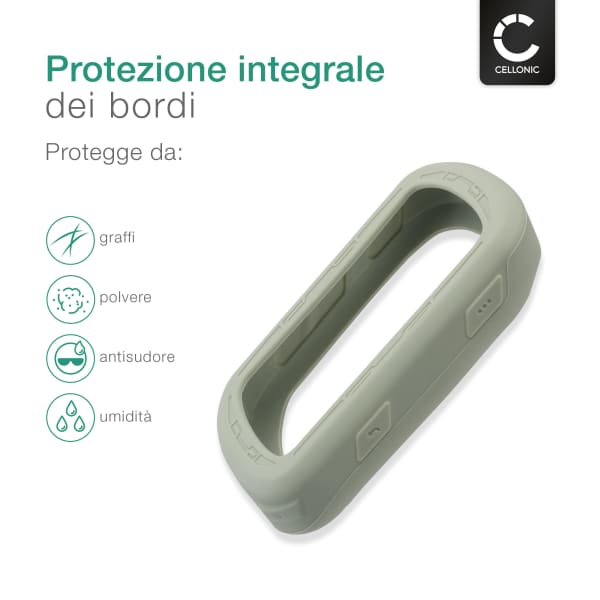 Protezione CELLONIC silicone compatibile con Garmin Edge 540 / Edge 840 Custodia cover in Silicone assorbi-urti, case per navigatore su bici, bumper menta verde