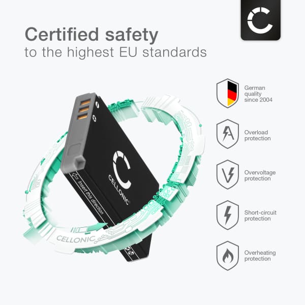 Akku kameraan Canon Powershot S100 S110 SX230 HS SX220 HS SX210 IS SX200 IS SD790 IS SD880 IS SD870 IS SD800 IS NB-5L - NB-5L (1120mAh, 3.7V) tuotemerkiltä CELLONIC