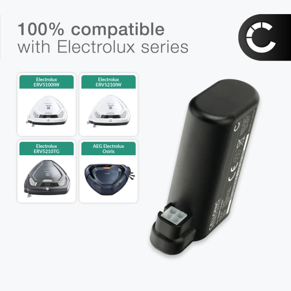 Akku imuriin Electrolux ERV5210TG, ERV5100IW, ERV5210IW, ERV5100TG, OSBP72LI25, AEG Electrolux Osiris, RX7-1-TM - 3400mAh vaihtoakku tuotemerkiltä CELLONIC