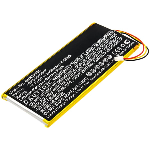BPS454094P Battery for Geneva WorldRadio 2400mAh Battery Replacement BPS454094P Battery for Geneva WorldRadio 2400mAh Battery Replacement