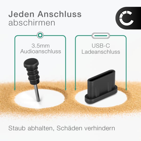 3,5 Mm Staubschutzstecker Aus Silikon – 25 Stück, Schwarz, Für Kopfhöreranschlüsse Von Handy, Laptop Und PC