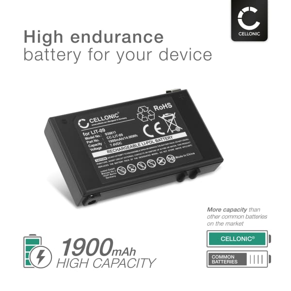 Akku kameraan Spypoint LINK-S-DARK, Spypoint SOLAR-DARK, Spypoint Bloc Pile - LIT-09 (1900mAh, 7.4V) tuotemerkiltä CELLONIC