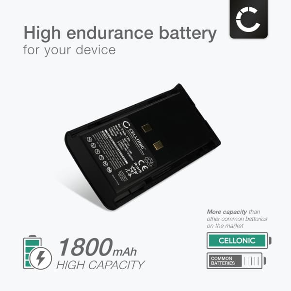 Akku radiopuhelimeen Kenwood TK-290 FuG 11b, TK-380, TK-190, TK-180, KNB-16A, KNB-17A, KNB-21N - NiMH, 1800mAh  tuotemerkiltä CELLONIC