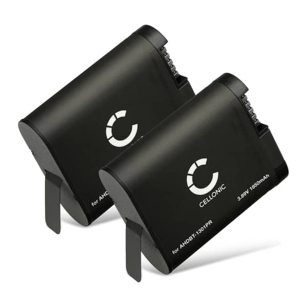 2x Akku für GoPro Hero 13, AHDBT-1301 AHDBT-1301PR (1900mAh, 3.89V) von CELLONIC 2x Akku für GoPro Hero 13, AHDBT-1301 AHDBT-1301PR (1900mAh, 3.89V) von CELLONIC