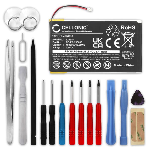 subtel Replacement Tablet Battery for Kobo Glo HD, Barnes & Noble BNRV510 + 17-Tool Tablet Repair Kit - PR-285083 1500mAh subtel Replacement Tablet Battery for Kobo Glo HD, Barnes & Noble BNRV510 + 17-Tool Tablet Repair Kit - PR-285083 1500mAh