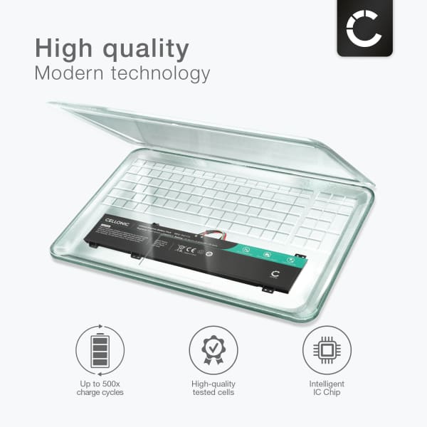 Akku tietokoneeseen Lenovo Legion 5 17ACH6H, 5 17ACH6, 5 17ITH6H, 5 17ITH6, L20C4PC2, 5B11B53885 - 15.4V 5180mAh tuotemerkiltä CELLONIC