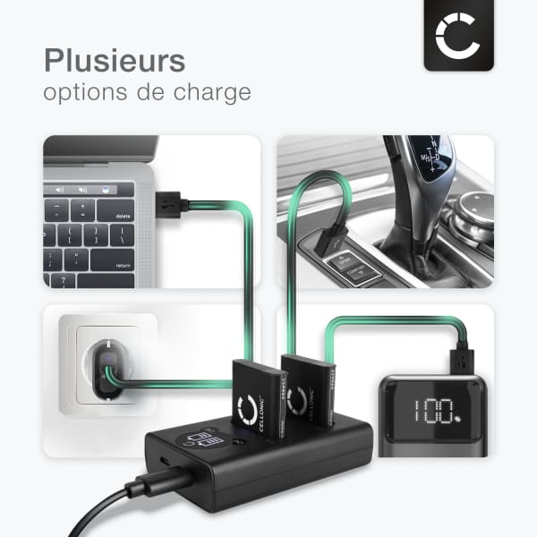 2x Batterie + Chargeur Double Olympus OM System TG-7 Stylus THOUGH TG-6 TG-3 Stylus SH-60 SH-50 SH-2