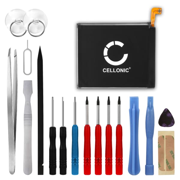 CELLONIC Phone Battery Replacement for Samsung Galaxy S20 Ultra (SM-G988) + 17-Tool Phone Repair Kit - EB-BG988ABY 4900mAh CELLONIC Phone Battery Replacement for Samsung Galaxy S20 Ultra (SM-G988) + 17-Tool Phone Repair Kit - EB-BG988ABY 4900mAh