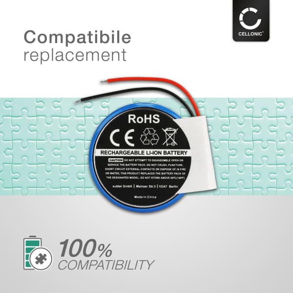 2x Akku älykelloon Garmin Forerunner 210, 110, S1 / Approach S4, S3, S2, S1 - 200mAh, 3.6V - 3.7V, 361-00047-00 361-00064-00 vaihtoakku