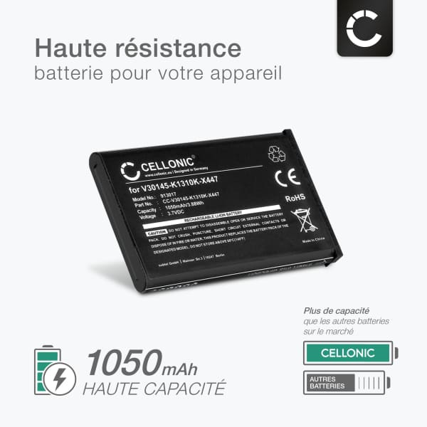 Batterie Li-ion 1050mAh Pour Siemens Gigaset SL910/SL910A/SL910H - Compatible V30145-K1310K-X447