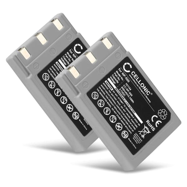 2x Batterie 850mAh pour appareil photo Konica Minolta Digital, Minolta DiMAGE, Minolta Revio - Remplacement modèle NP-500 NP-600 DR-LB4 2x Batterie 850mAh pour appareil photo Konica Minolta Digital, Minolta DiMAGE, Minolta Revio - Remplacement modèle NP-500 NP-600 DR-LB4