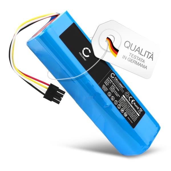 Batteria per Xiaomi Roborock S50, S51, S55, S6, S7 MaxV Plus, S50, Q7 Max Plus, Dreame D9, D10, W10 5200mAh marca CELLONIC Batteria per Xiaomi Roborock S50, S51, S55, S6, S7 MaxV Plus, S50, Q7 Max Plus, Dreame D9, D10, W10 5200mAh marca CELLONIC