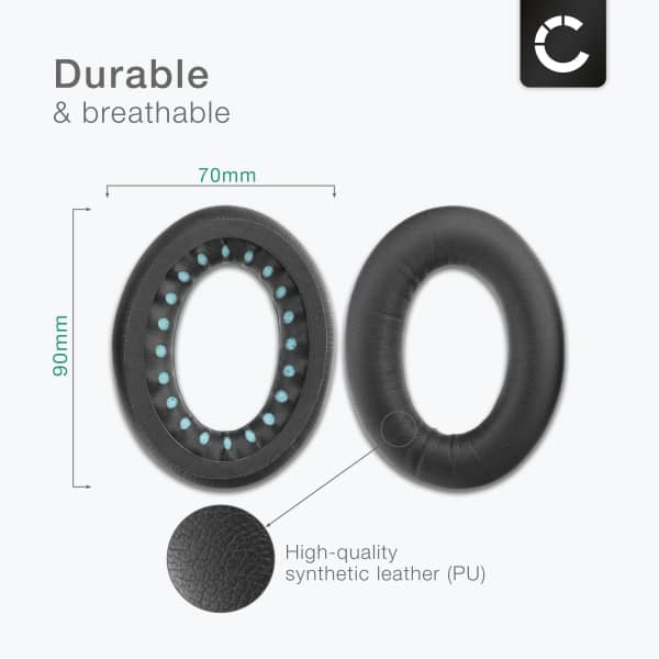 subtel Replacement Ear Pads for Bose QuietComfort SE (QC SE) / QuietComfort 45 (QC45) Headphone Covers Soft Foam Earpads Over Ear Headphone Cushions / Earphone Cups