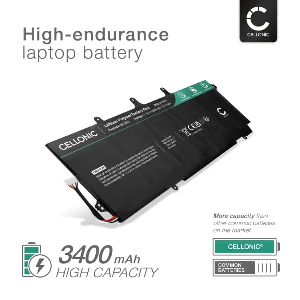 Battery for HP EliteBook Folio 1040 G1, EliteBook Folio 1040 G2, BL06XL, BL06042XL 11V 3400mAh + Tool-kit from subtel