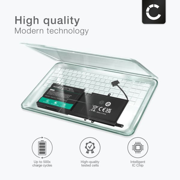 Akku tietokoneeseen Dell Alienware 17 r5, 17 r4, 15 R4, 15 R3, 15, P31E, HF250, 9NJM1, MG2YH, 01D82, 44T2R - 11.4V 8200mAh tuotemerkiltä CELLONIC