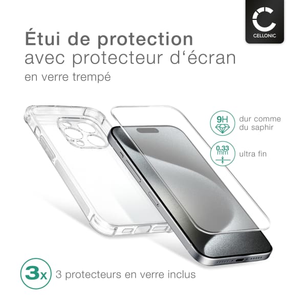 Coque Magnétique Transparente Cool Avec Bord Argenté Pour IPhone 15 Pro Max