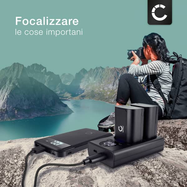 2x Batteria per Panasonic Lumix G9, GH5S, DC-S5, DC-S5K, DC-GH5 II, DMW-BLK22, DMW-BTC15 - DMW-BLK22 2250mAh + Caricabatteria doppio DMW-BTC15 Ricambio sostituzione scorta