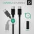 Câble USB C Type C de 1m pour PC portable Lenovo ThinkPad X1 Carbon 6 / X270 / T480 / T580 / P51s / 13 transfert data et charge 3A (PD 60W) PVC noir PVC-3 thumbnail