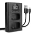 USB Dual NP-FW50 Battery Charger for Sony A6000 A6100 A6300 A5100 A5000 Alpha A7 II A7S II A7R II RX10 NEX-5 NEX-7 NEX-6 Camera Batteries USB Cable from CELLONIC-1 thumbnail