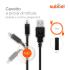 Cavo USB 2.0 con connettore System Connector per consolle giochi Nintendo DSi / DSi XL / 2DS / 2DS XL / 3DS / 3DS XL 1m cavetto dati & ricarica 1A in PVC nero-4 thumbnail