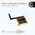 Akku - Amazfit GTS 1, GTS 1S, C17, A1913, A1914 - PL412221H (240mAh) Vaihtoakku-2 thumbnail
