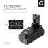 Battery Grip for Nikon D3400 Cameras – EN-EL14 Vertical Portrait Grip-3 thumbnail
