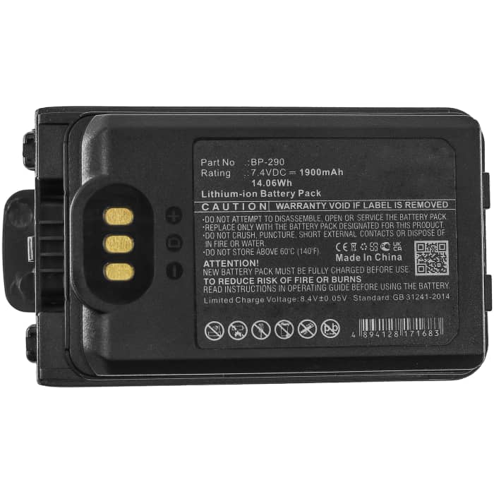 Bateria Icom BP-290 1900 mAh - , Batería recargable para Icom IC-F62D IC-F52D IC-M85