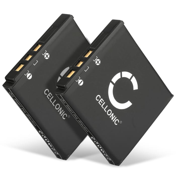 2x Batterij voor Kodak EasyShare M763 M753 M1063 M1073 IS M320 M340 M341 M853 M863 KLIC-7001 700mAh camera van CELLONIC