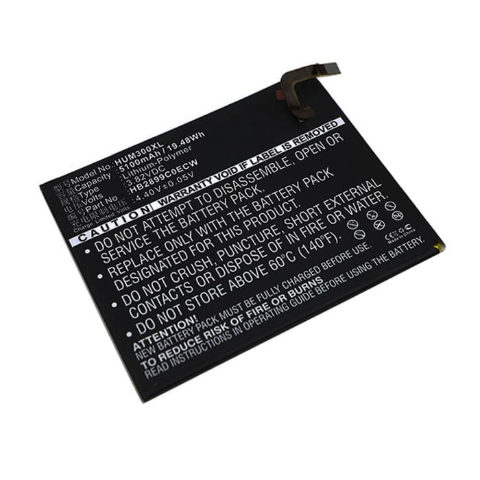 Vervangende HB2899C0ECW batterij voor Huawei MediaPad M3, BTV-DL09, BTV-W09 tablet - 5100mAh wisselbare accu,  tablet