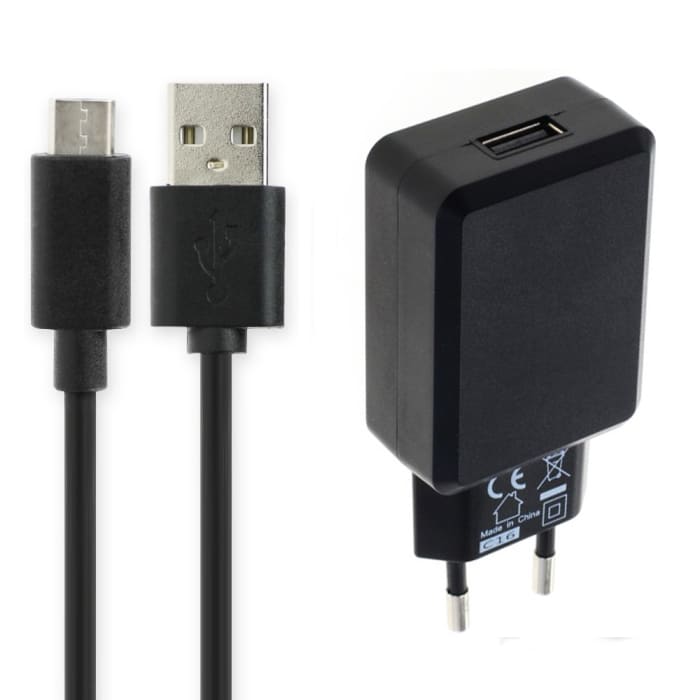 Cargador smartphone 15W para Huawei P40, P40 Pro / P30, P30 Lite / P20, P20 Pro, P20 Lite / P10 / P9 / P8 / Mate 30, Mate 30 Pro / Mate 20, Mate 20 Pro - Fast charger 3A con cable carga de 1m para teléfonos móviles