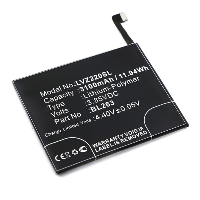BL263 Battery for Lenovo ZUK Z2 Pro Smartphone / Phone Battery Replacement - 3100mAh
