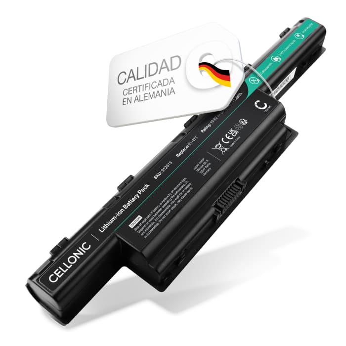 Batería Packard Bell para ordenador portátil Packard Bell EasyNote TK85, LE69KB, TE11HC, TS11HR, TM80, TM85, TE11BZ 6600mAh 10.8V de CELLONIC