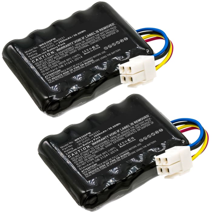 2x Batterij voor Worx Landroid S300, WR105SI, Landroid S Basic, WR106SI, WR102SI, Landroid S500i, WR101SI, Landroid S500i (WA3230, WA3231, 50032492) 2500mAh van CELLONIC