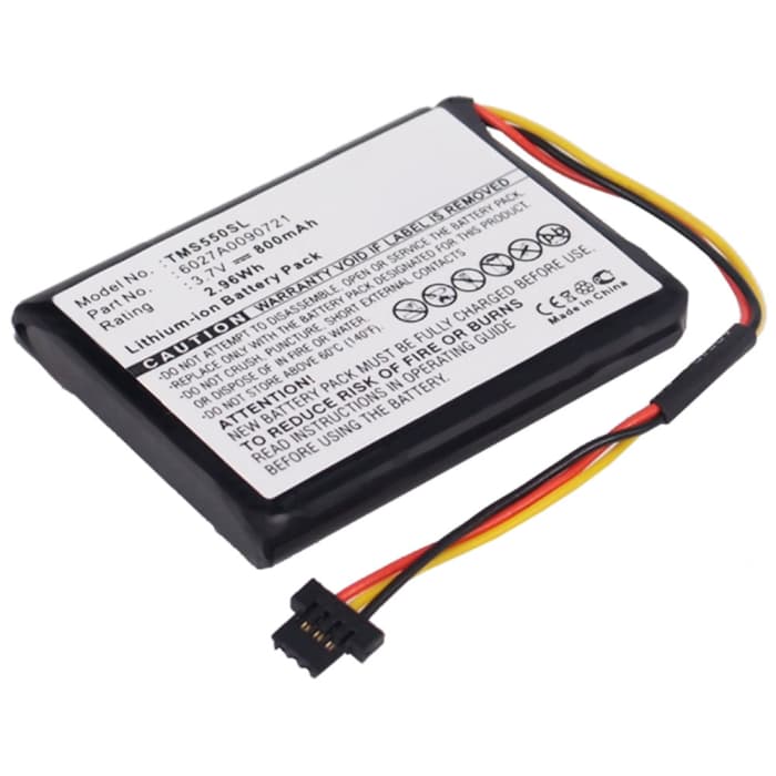 Bateria TomTom 6027A0090721 800mAh - 6027A0090721, Batería larga duración para GPS TomTom Start 55 / 52 / 50 / 45 / 1EF0.017.03 / 1ET0.052.09 / 4EF00 / 4EF0.017.00