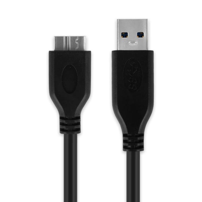 USB Kabel compatibel met mobiele telefoons, tablets, GPS of luidsprekers - 1m Oplaadkabel 1A Laad Snoer PVC Datakabel zwart