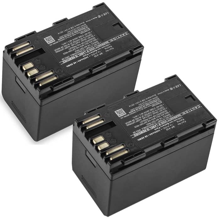 2x Battery for Canon XF605, EOS C300 Mark II, XF705, CA-CP200L, BP-A30, EOS C200B BP-A30 (3400mAh, 14.4V) from CELLONIC