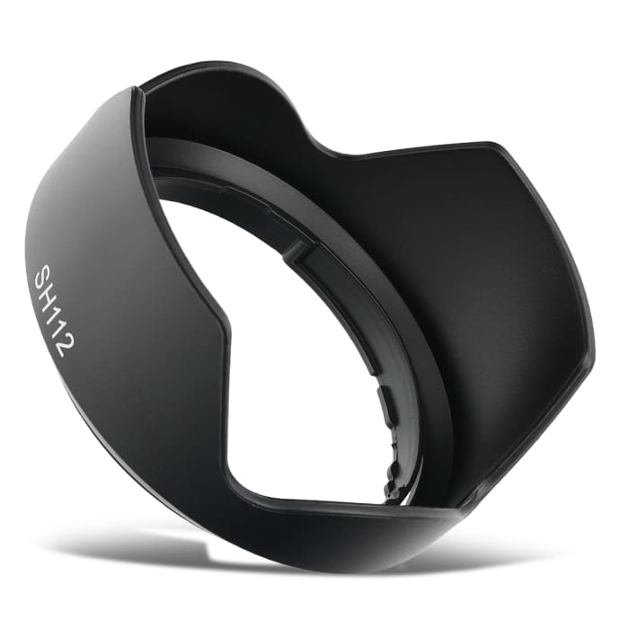 ALC-SH112 Kamera Motljusskydd för Sony SEL-16F28 16mm 1:2.8, SEL-1855 E 18-55 mm 1:3.5-5.6 OSS / SAM – Plast bajonett tulpan / blomblad / tulip Motljusskydd från CELLONIC