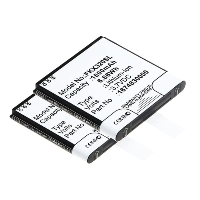 2x 1675210000 GPS accu voor Falk IBEX 25 IBEX 32 - 1800mAh vervangende batterij navigatie