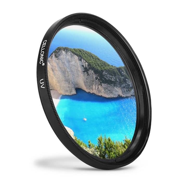 CELLONIC® 58mm UV Filter for Canon EF 100 EF-M 18-55 EF-S 55-250 MP-E 65 (Ø 58mm) Lens Protection Filter, Ultra Violet Clear Glass Camera Lens Haze Filter