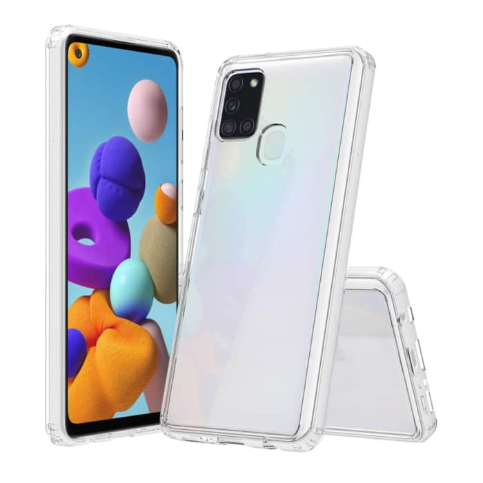 Cover per cellulare smartphone Samsung Galaxy A21s (SM-A217), TPU, Trasparente Guscio posteriore backcover protezione per telefono - Previeni costose riparazioni evita danni!