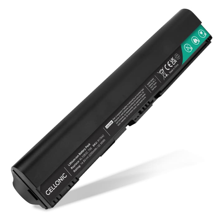 Batería Acer para ordenador portátil Acer Aspire One 725, One 756, Chromebook AC710, AL12B32, AL12B72 2200mAh 14.4V - 14.8V  de CELLONIC