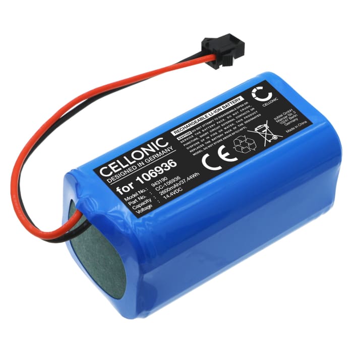 Battery for lubluelu SL60D, SL68, Tesla RoboStar iQ550 2600mAh from CELLONIC