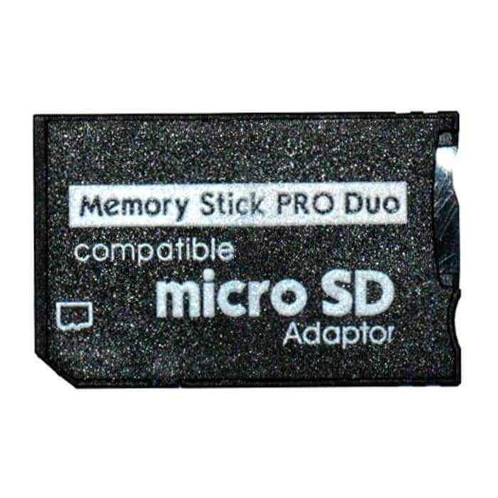 subtel®  Adaptador de tarjeta Pro Duo para tarjetas de memoria microSD