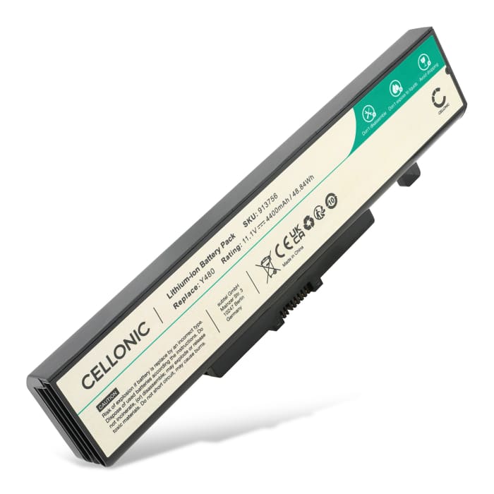 Battery for Lenovo B430, B480, B485, B490, B5400, B580, B590, E545, G510, G585 10.8V - 11.1V 4400mAh from CELLONIC