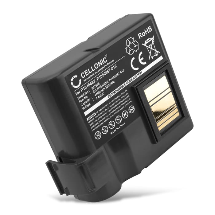 Batteria sostitutiva P1040687, P1050667-016 per stampante Zebra QLN420, ZQ630 ricambio da 4400mAh stampa portatile di foto etichette