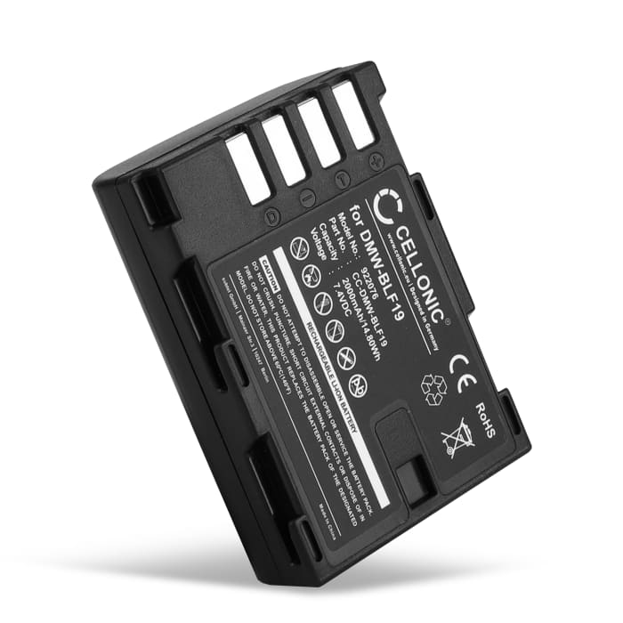 7.2V vervangende accu DMW-BLF19E, DMW-BLF19, DMW-BLF 19PP voor Panasonic Lumix GH3, GH4, DC-G9, DC-GH5, DMC-GH4 digitale camera - 2000mAh reserve batterij